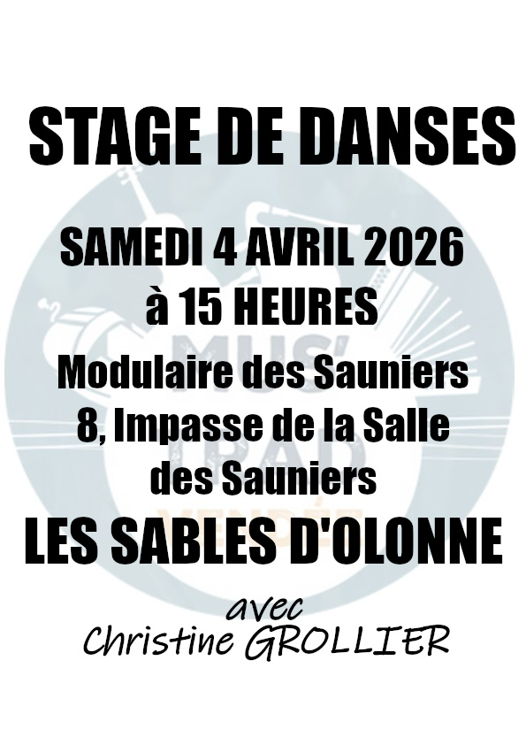 Stage de danses : bourrées à deux temps et variations 