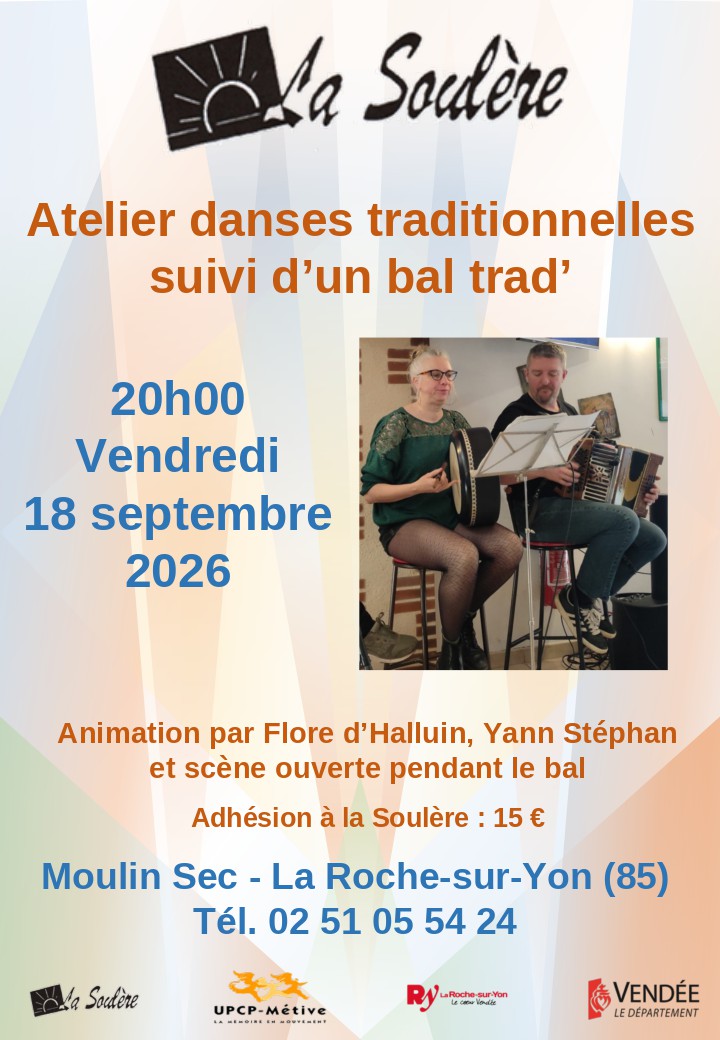 Atelier danses traditionnelles suivi d'un bal trad' 