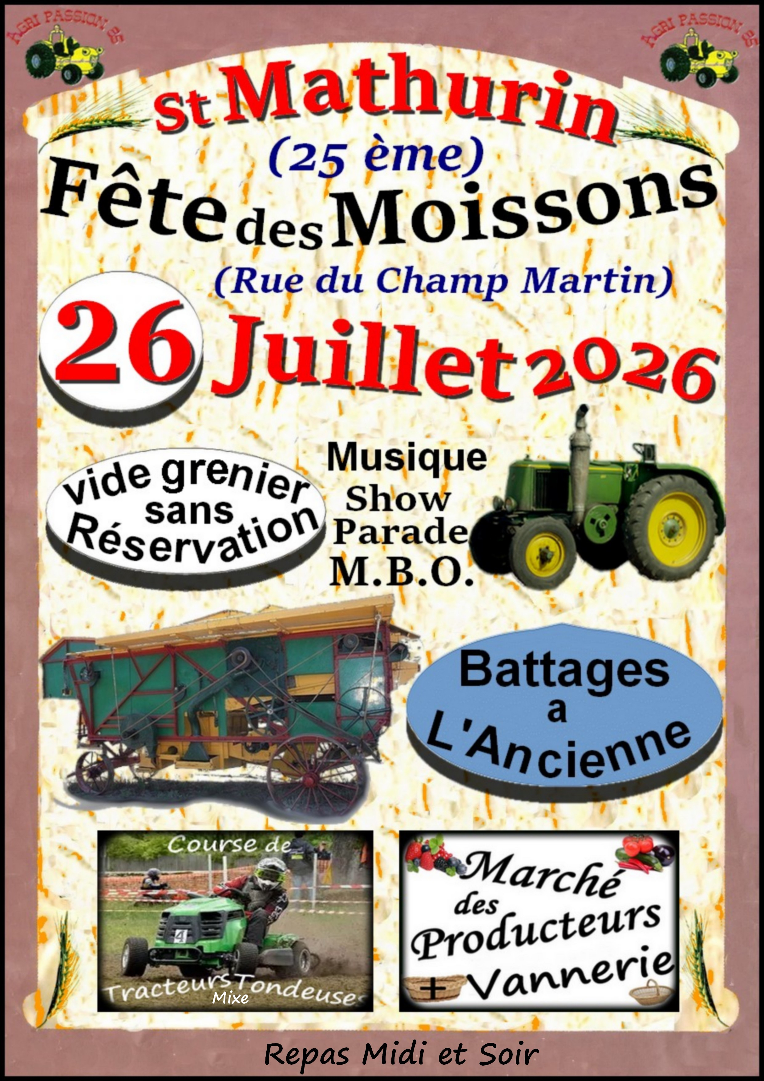 Fête des Moissons de St Mathurin (25ème édition) 