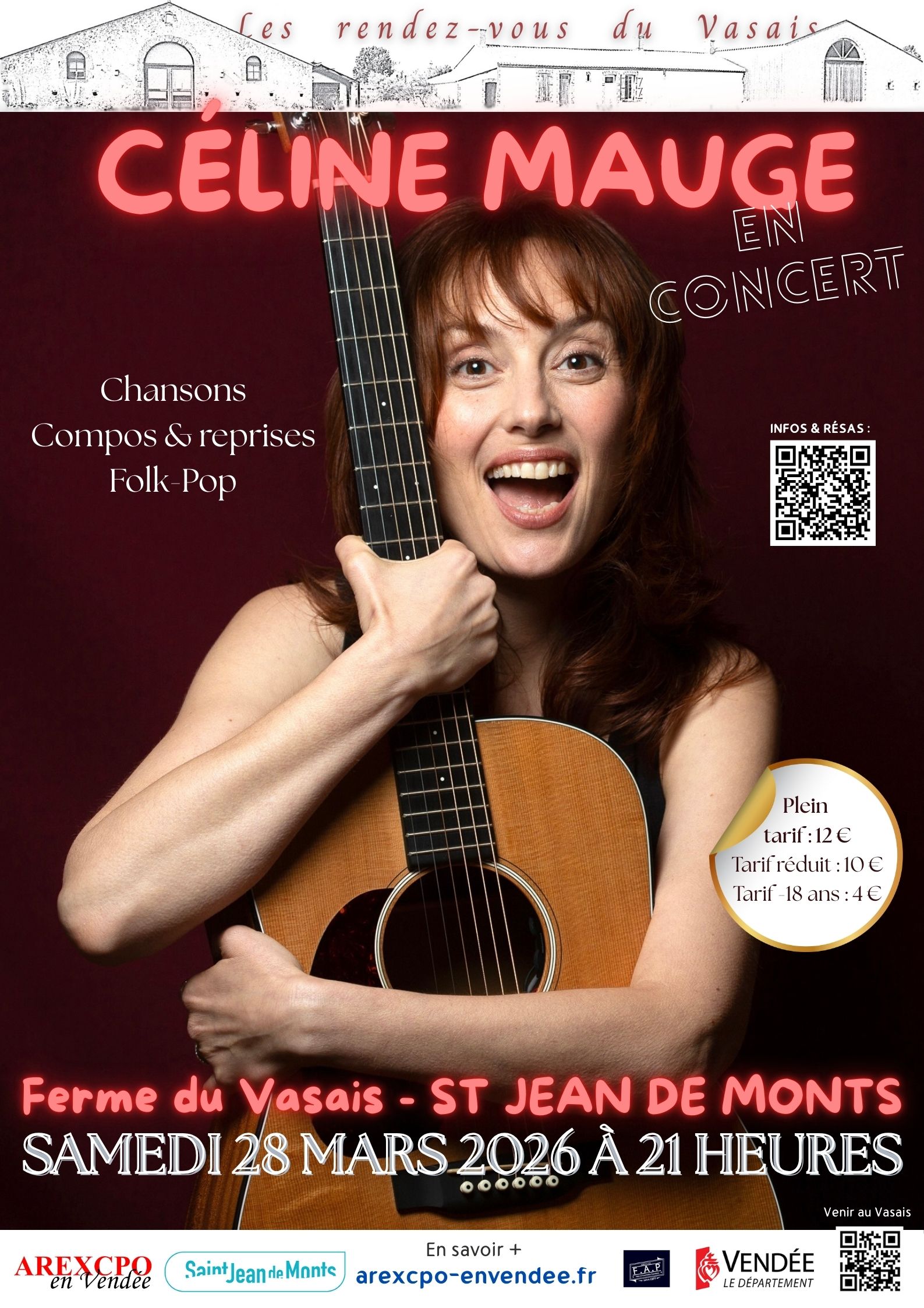 Concert de Céline MAUGE, autrice/compositrice Folk-Pop 