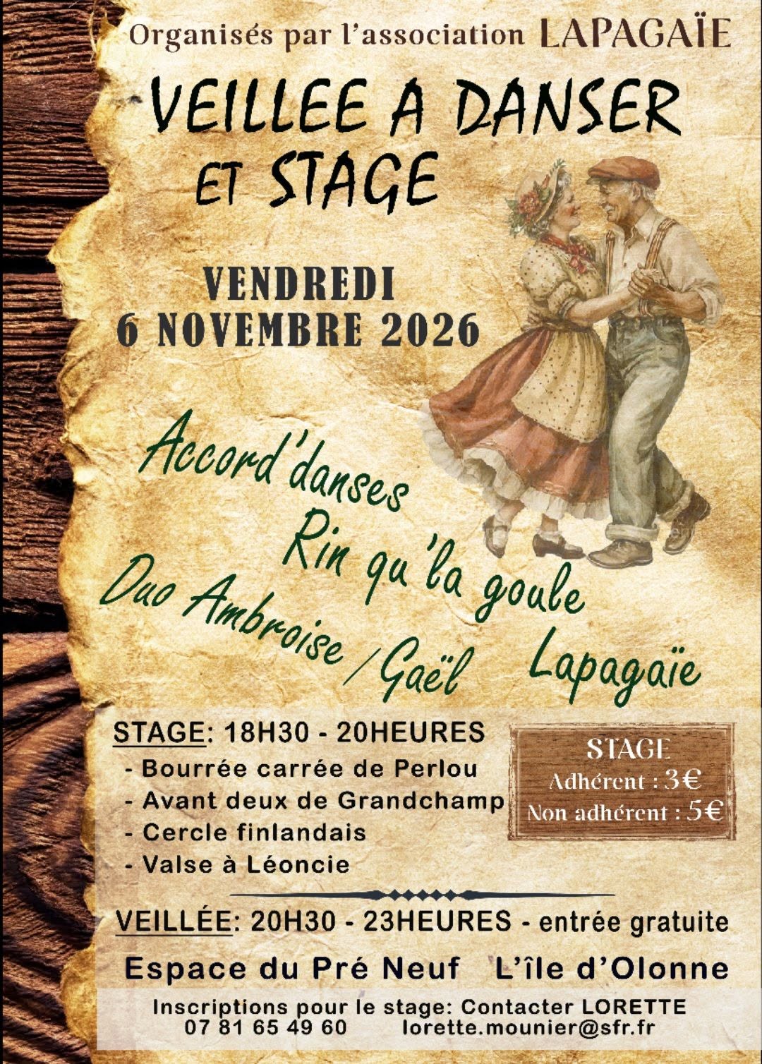 Stage de danses & Veillée à danser 